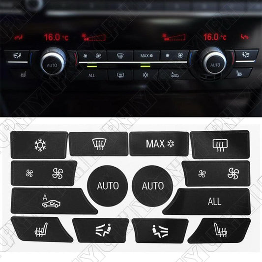 AC Climate Control Button Repair Decals Stickers for BMW 5er 6er 7er F10 F12 F01 Q