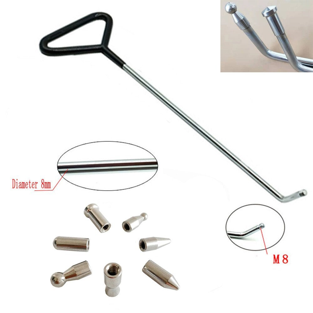 1pc New Design Dent Removal Rods Tools Hook Tools Push Rod with 17 Tap Heads v