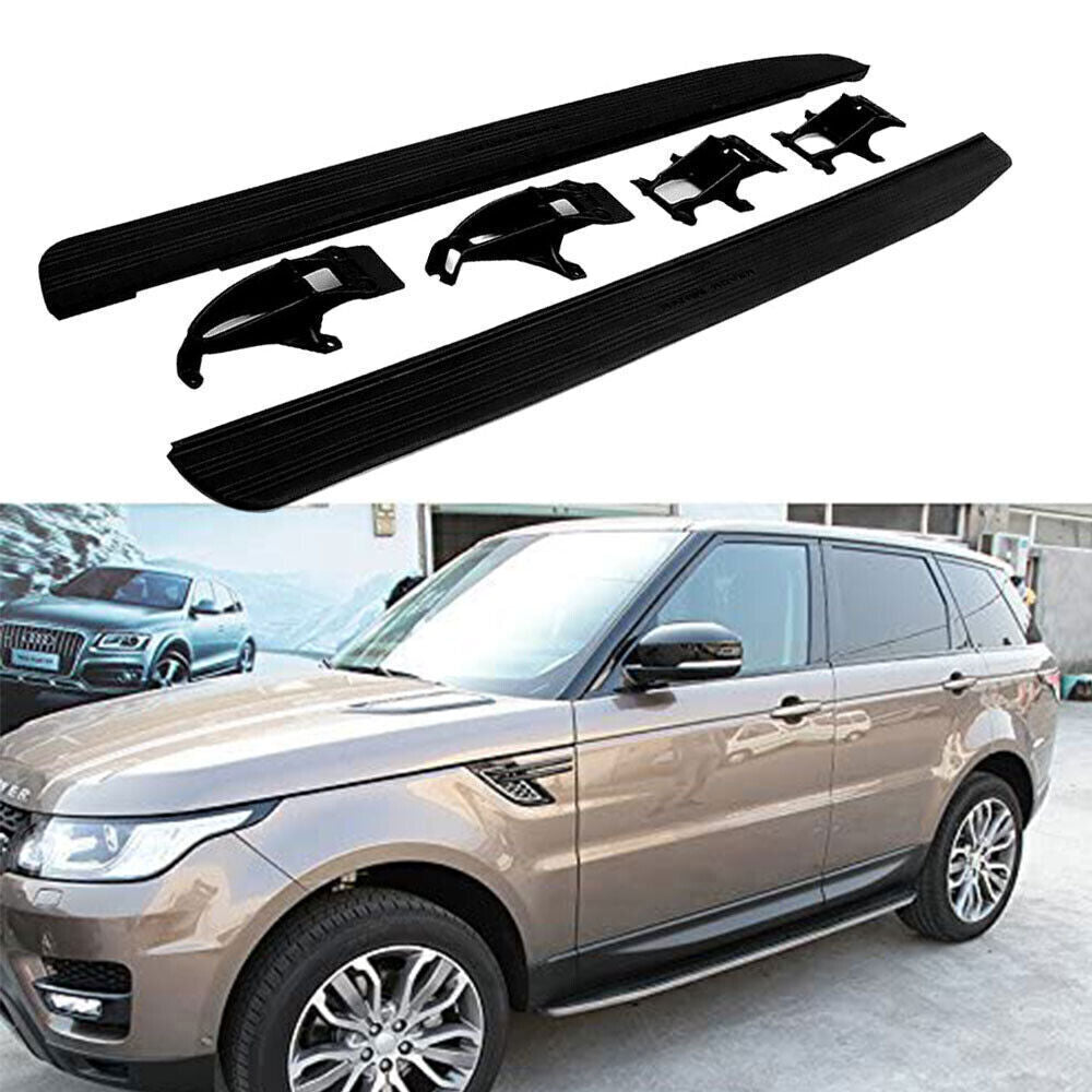 Black Fixed Side Steps For LR for Range Rover Sport 14-2022 Running Board Nerf Bars