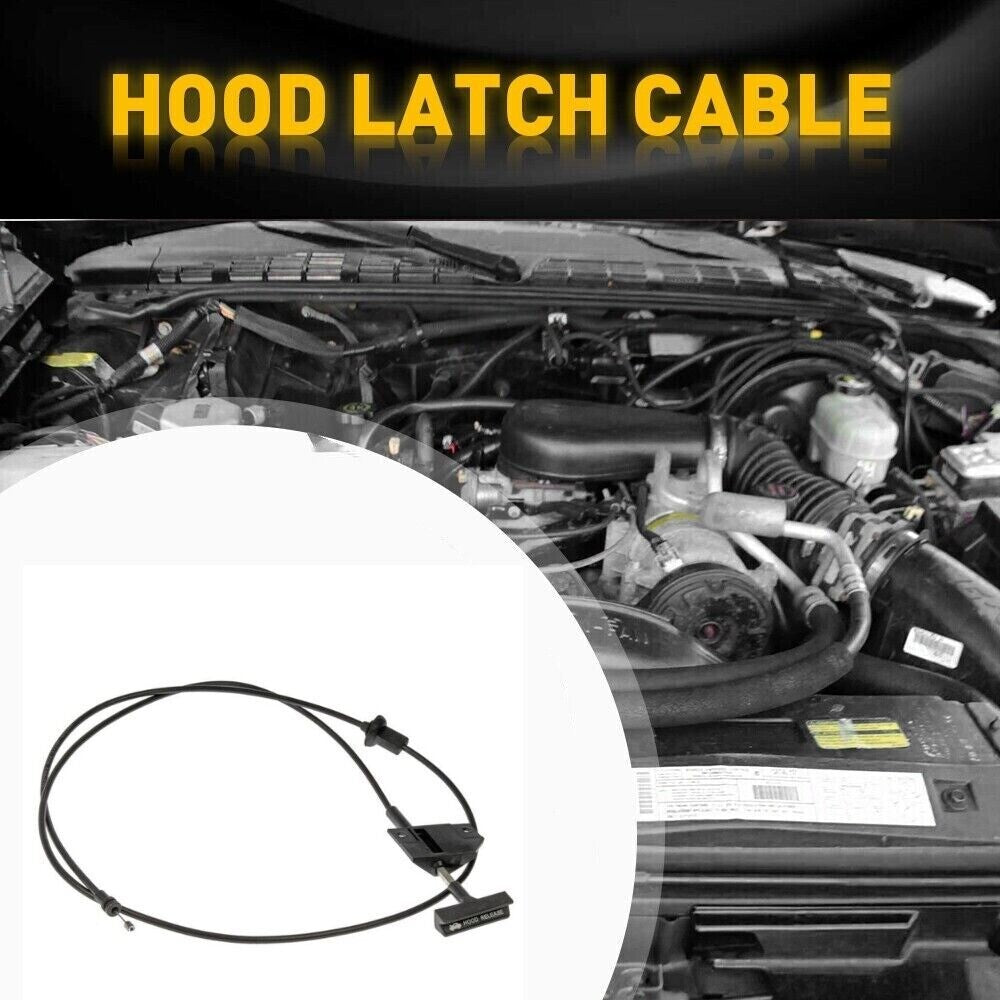 Car Hood Release Cable W/ Handle For Blazer S10 Pickup for GMC Jimmy S-15. n