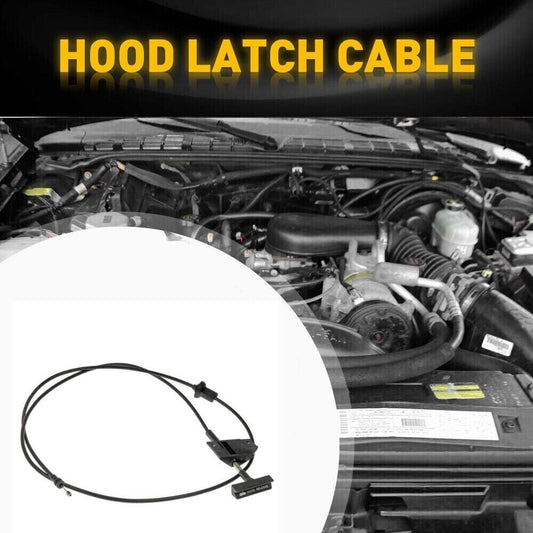 Car Hood Release Cable W/ Handle For Blazer S10 Pickup for GMC Jimmy S-15. n