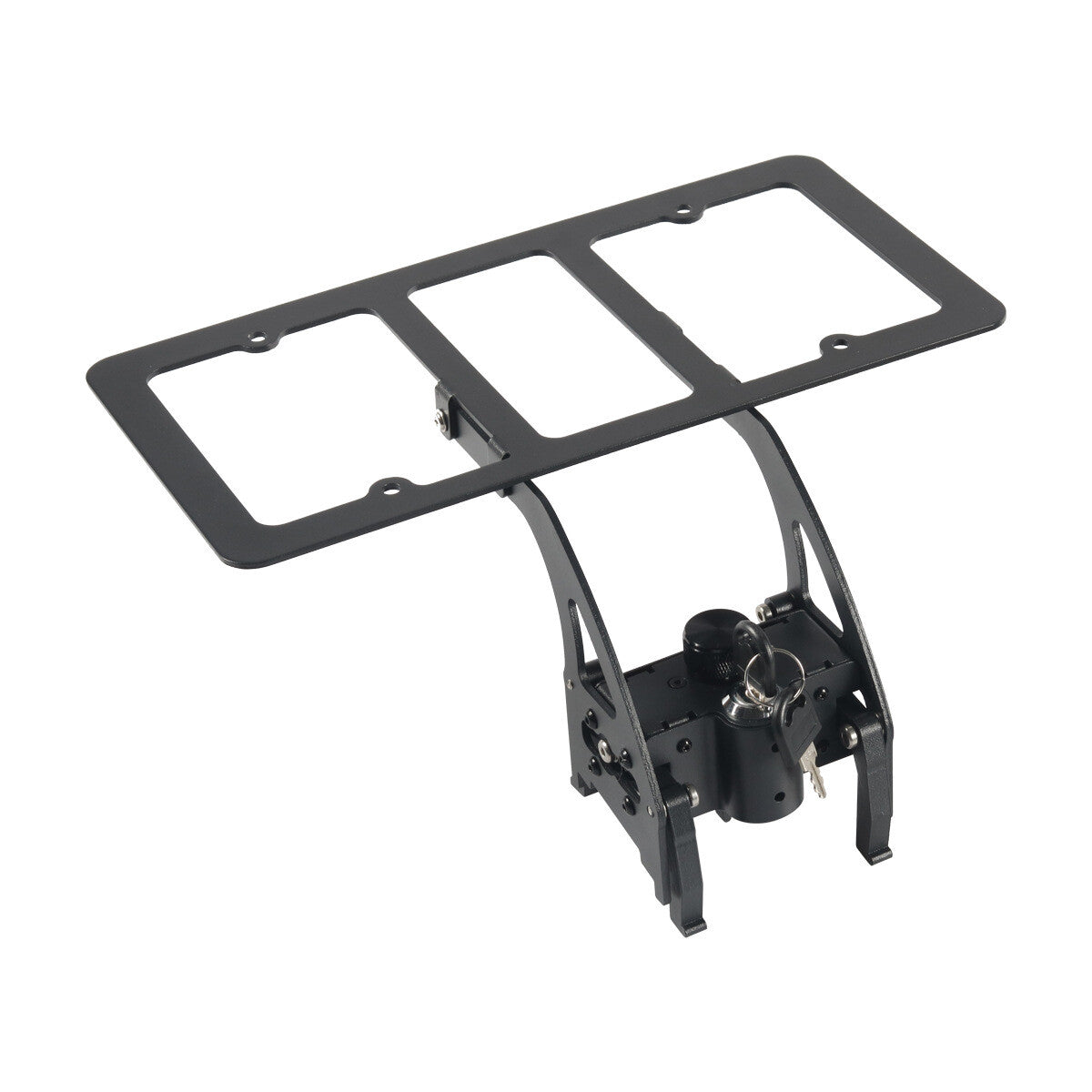 Car anti-theft license plate frame with lock, compatible with Model 3 Y- n
