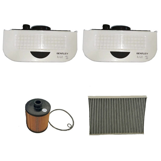 Air intake filter, oil filter, and cabin air filter kit for Bentley for Bentayga