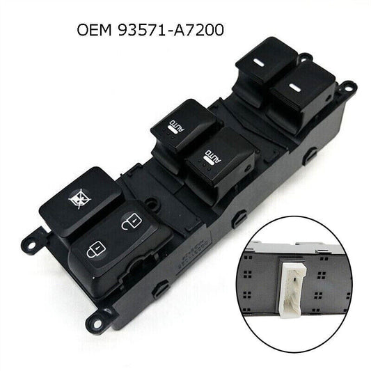 for Kia Forte 2014-2018 93571-A7200 Front Left Power Window Switch Button BLACK