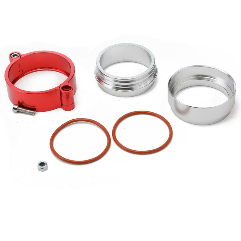 1Ps HD Car Exhaust V-band Clamp Flange Assembly For 2.5 Turbo Dump Pipe BK n