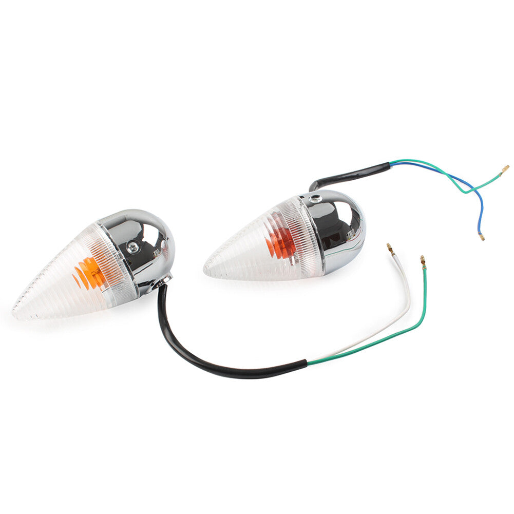 Clear Rear Turn Signal Light Fit for Yamaha XV1900 2006-2013 Q