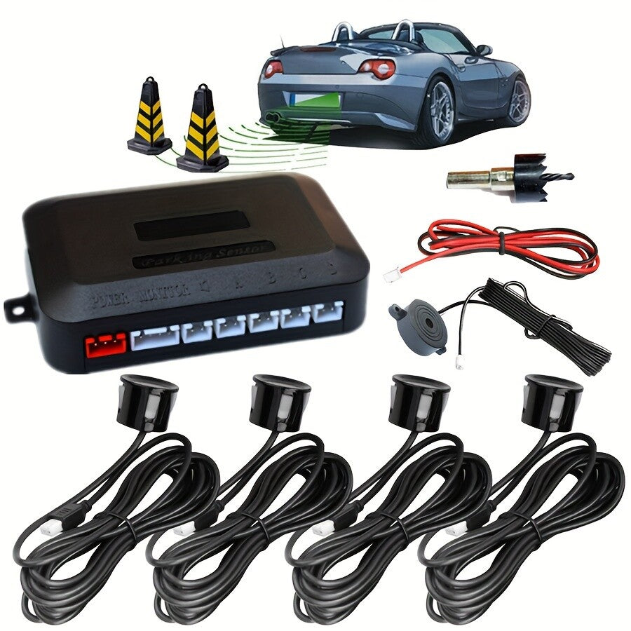 Parking sensor backup reverse rear radar audio system alarm alarm US stock - n