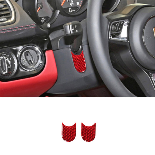 Red Carbon Fiber Fuel Oil Gas Tank Cover Trim for 86 for Subaru BRZ 2016-2020 v