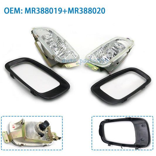 new pair of L & R fog lights and protective covers for 2000-03 Pajero Montero V73- n
