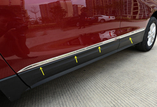 for Chevrolet Equinox 2018-22 Chrome Steel Body Side Moulding Cover Strip Trim4