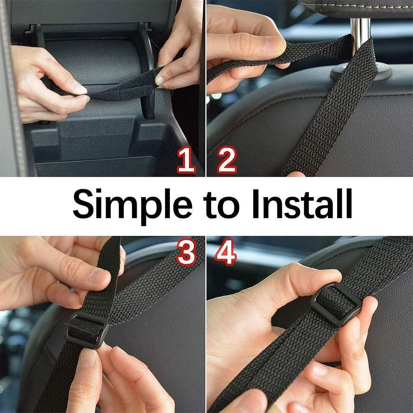Advanced Car Pocket Handbag Holder Mesh Organizer Bag Car for Seat Side Storage Red