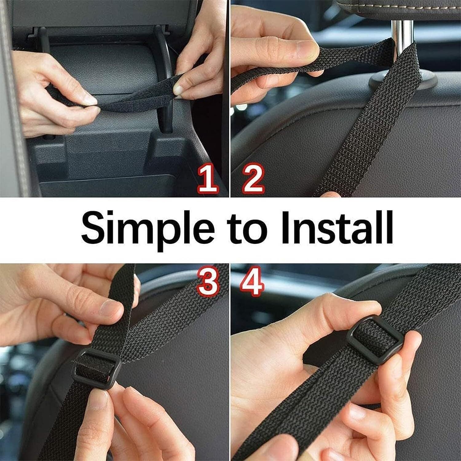 Advanced Car Pocket Handbag Holder Mesh Organizer Bag Car for Seat Side Storage Red