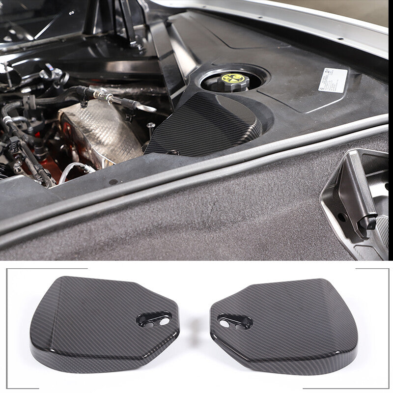 Black Woodgrain Inner Door Armrest Cover Trim for Prado FJ150 2010-2018- v