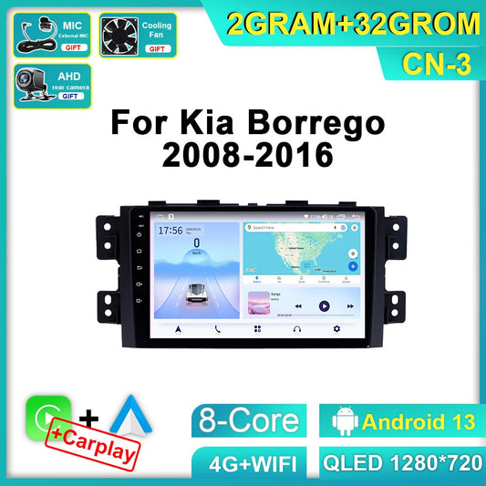 Android CarPlay Car Radio for Kia Borrego Mohave 2008-2016 GPS Player Screen 4G
