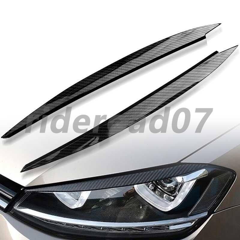 New Front Headlight Eyelid Eyebrow Cover Trim for VW for Golf 7 GTD R MK7 2013-2018