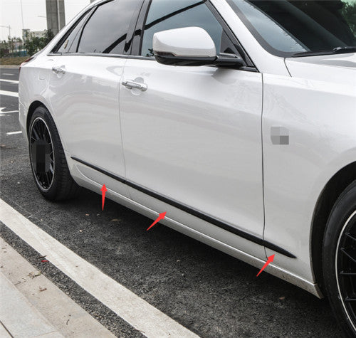 for Cadillac CT6 Black Titanium Car Side Body Door Cover Molding Trim 18-2022 B n