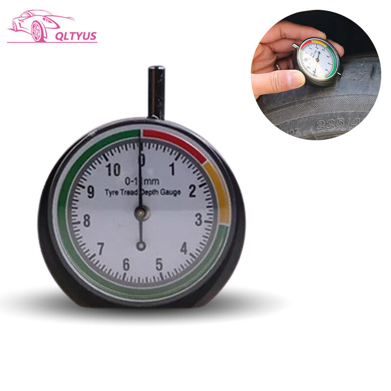 Tire tread depth gauge (mm) - Professionally designed for motorcycles, cars, trucks, and buses.