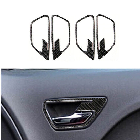 4Pcs Carbon Fiber Door Handle Panel Cover Trim for Dodge Journey 2009-2010 SXT