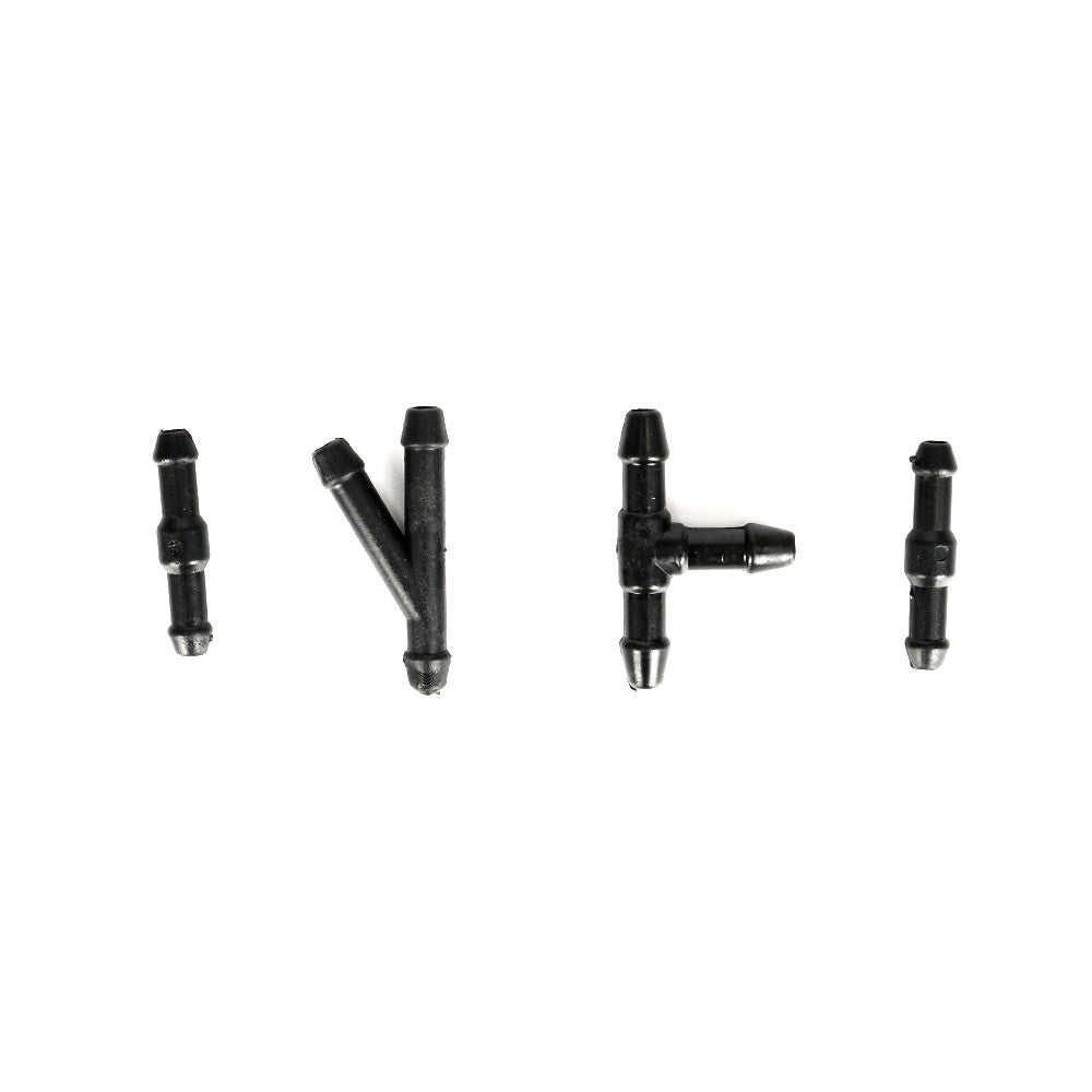 5-piece windshield washing machine nozzle kit, spray pump hose, 2-meter connector, scraper hose - n