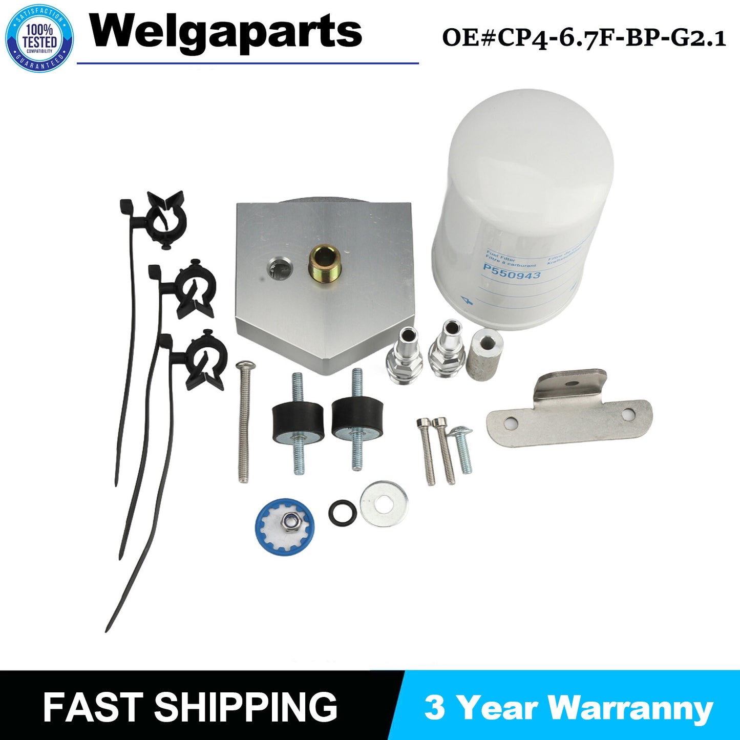 CP4-6.7F-BP-G2.1 for Ford 6.7L SS Gen2.1 CP4.2 Disaster Prevention Bypass Kit