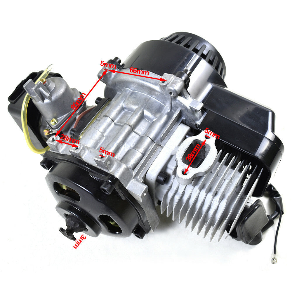 49CC 2 Stroke Engine Motor Kit Pull Start Pocket Bike for Mini Dirt ATV Buggy Quad