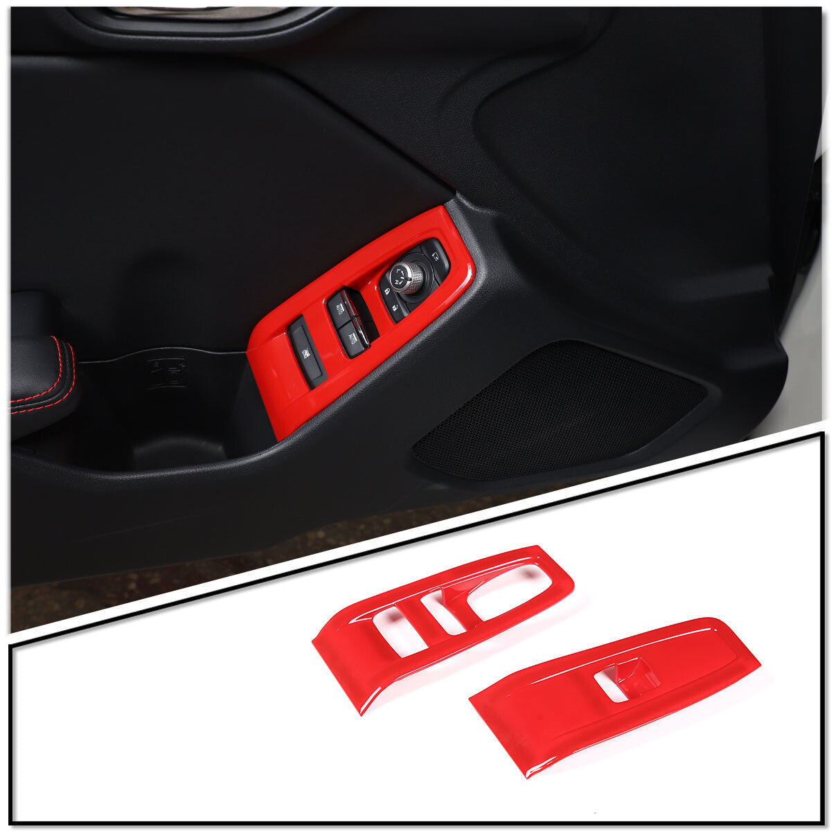 Chrome stainless steel front hood ventilation groove decorative cover suitable for Hummer H3 2005-2009- v