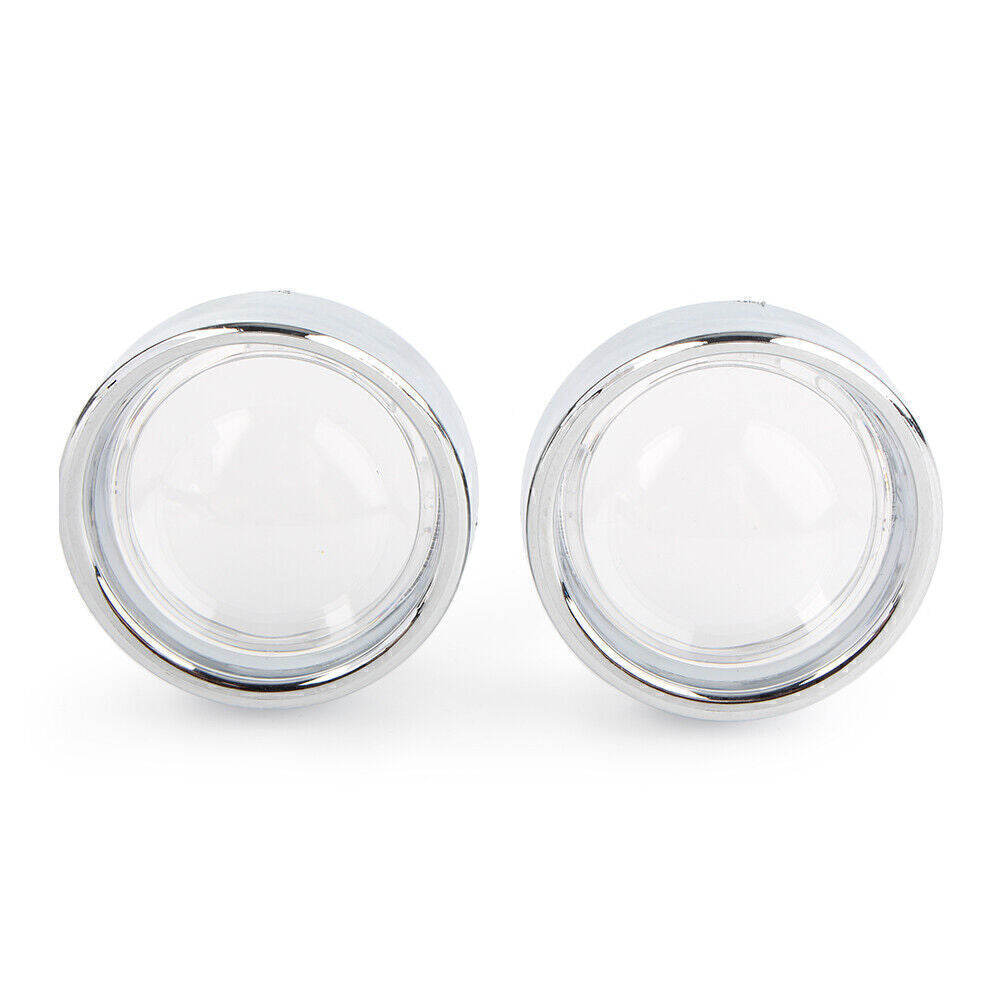 Fit for Harley Dyna FXD Softail FLST FXST Plastic Turn Signal Light Lens White