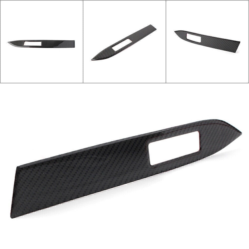 Carbon Fiber Copilot Dashboard Cover Trim Decor Panel Fit  for ford  for Mustang 15-2019 Q