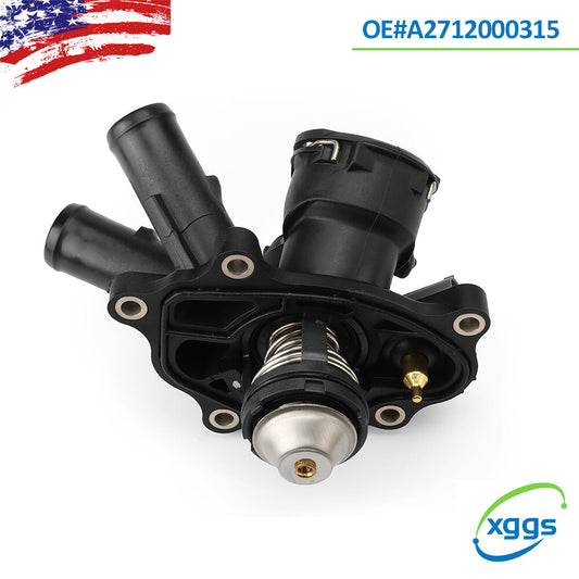 The new thermostat housing is compatible with for MERCEDES-BENZ SLK250 2012-2015 1.8L A2712000315 Q