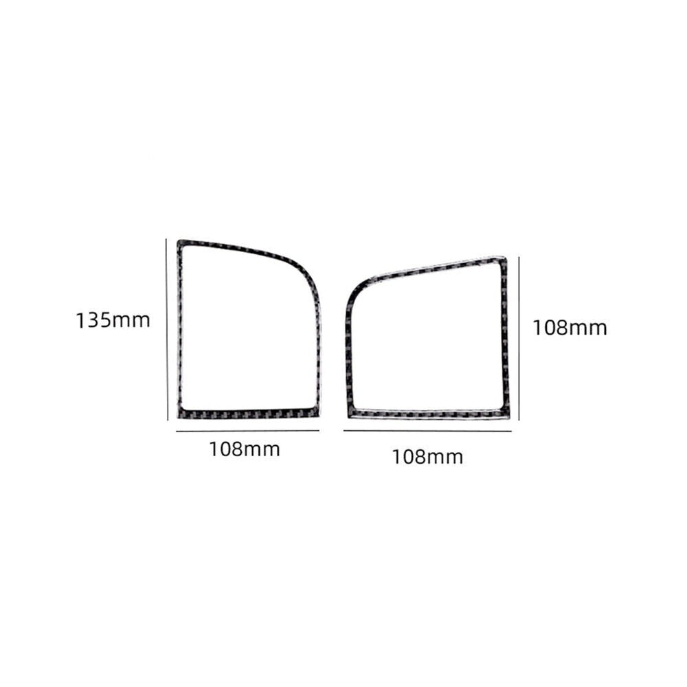 2x Carbon Fiber Side Vent Panel Frame Trim Cover For Explorer 2011-2014 New n