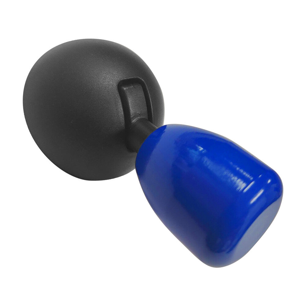 Car Push to Start Button Rocker Full Metal Ball-bar Starter Cover Metal Blue