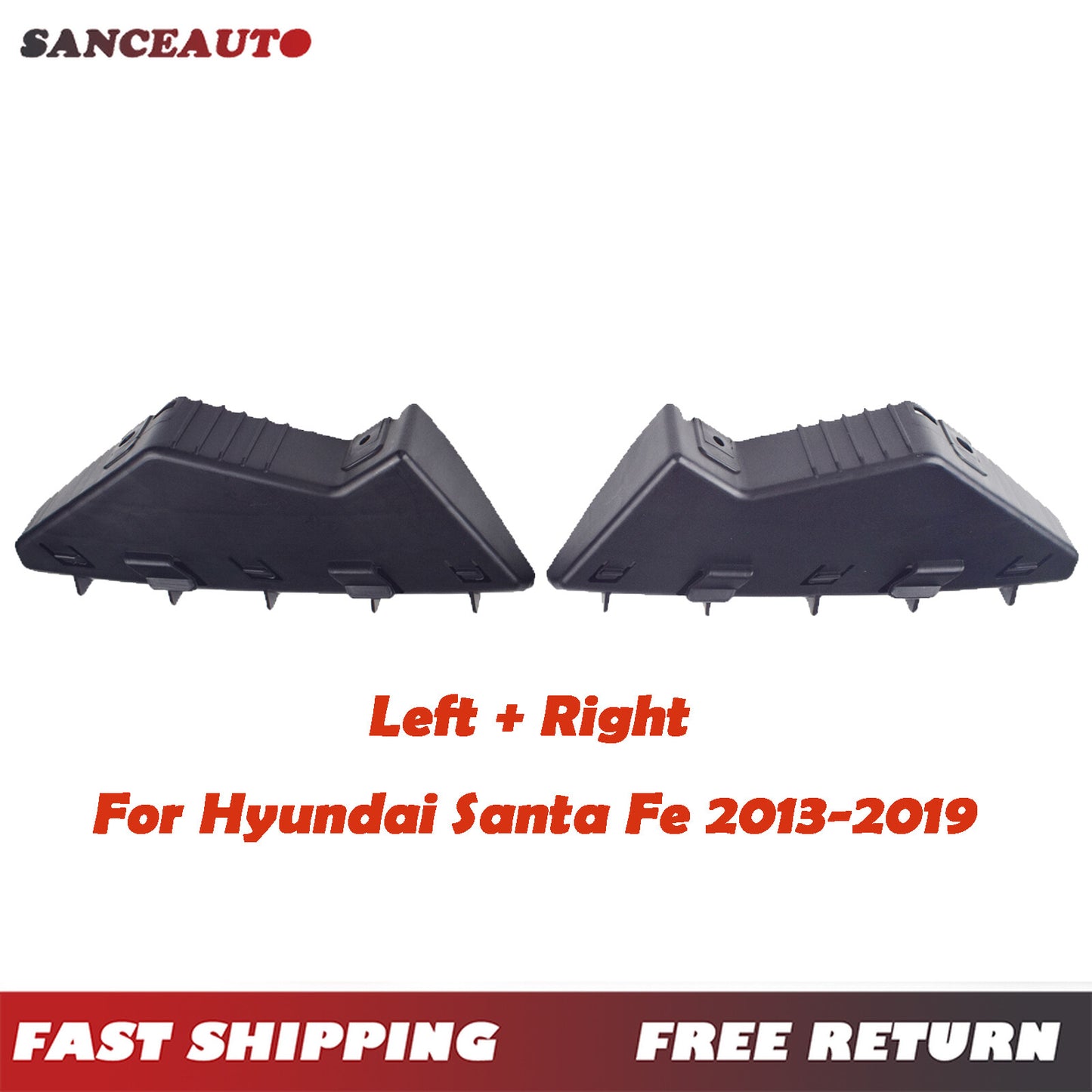 Front left bumper bracket for Hyundai Santa Fe 13-19 865512W000, 865522W000- n