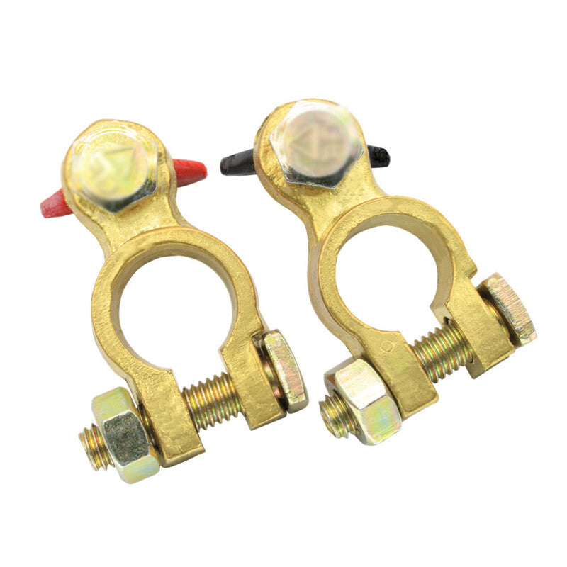 16-18mm Car SUV Battery Copper Terminal Clamp Clips Connector Negative Positive v