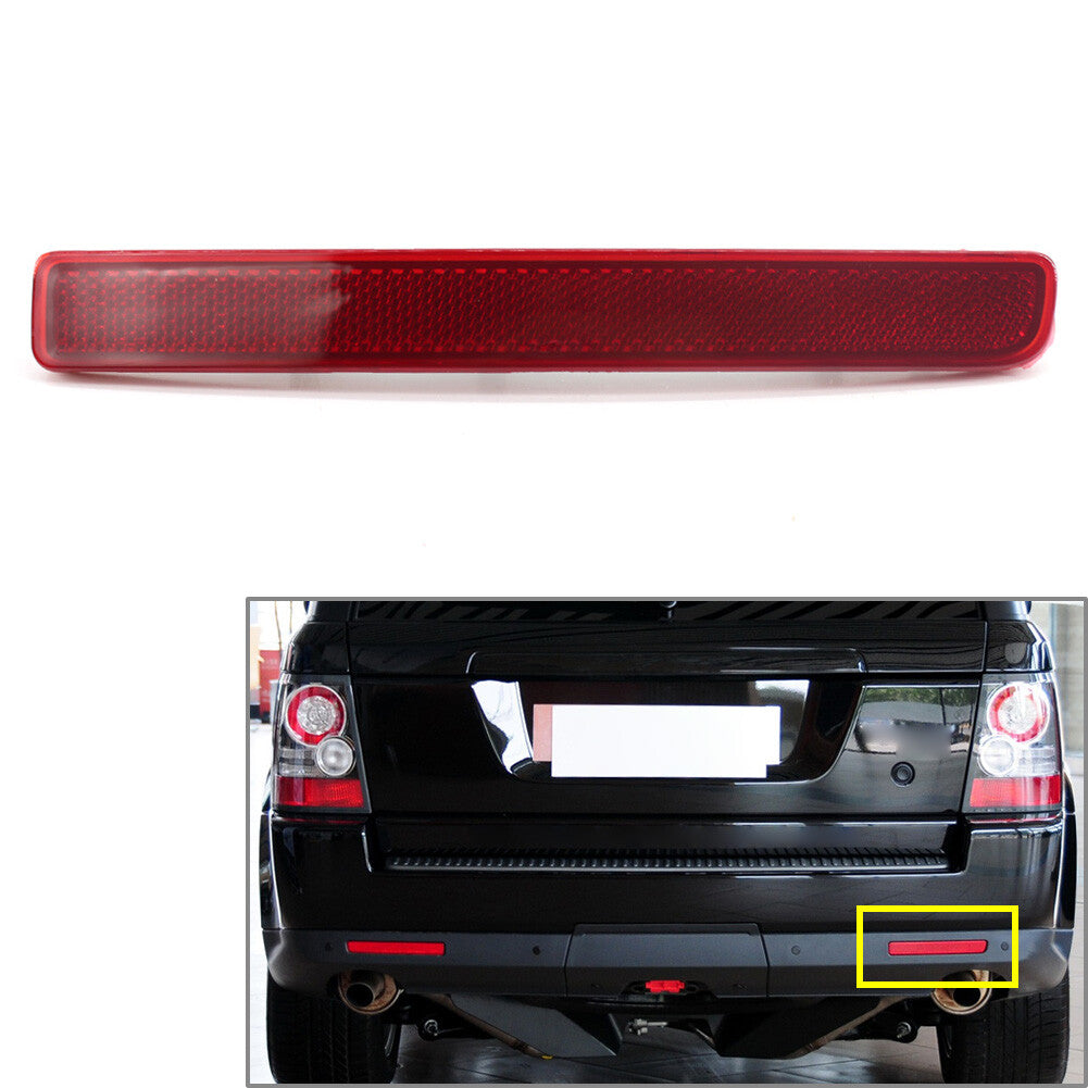 1x Car Rear Bumper Reflector Red Lens Warning Strip for Land Rover Discovery 3 4