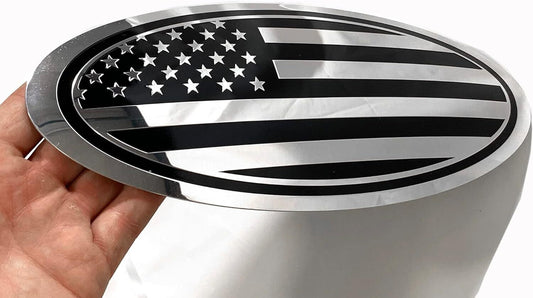 12inch Metal US Flag Oval Badge Emblem for 2018-2023  for ford  F250 F350 F450 F550