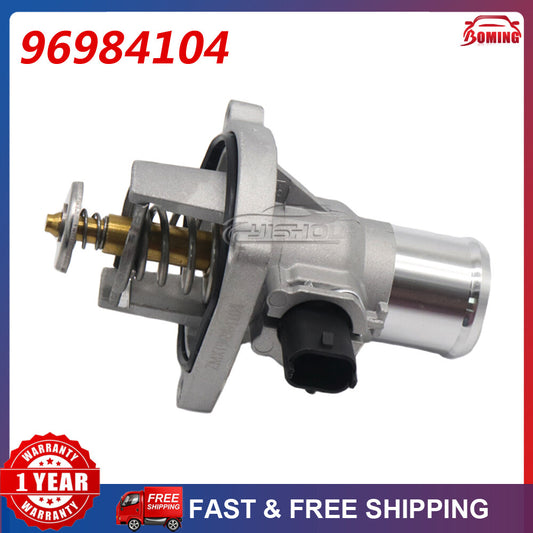 for Chevy Aveo for Cruze Sonic Engine Coolant Thermostat Assembly w/Housing 96984104 Q