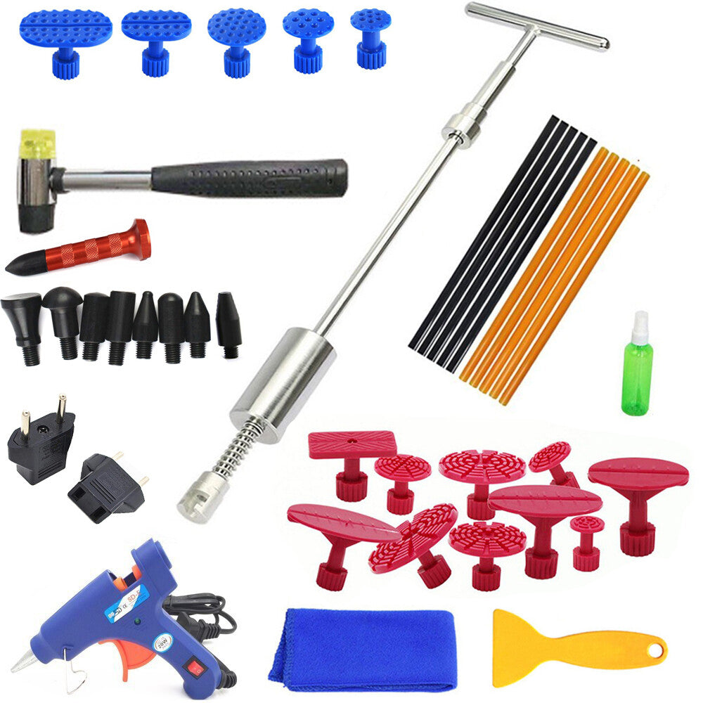 Paintless Dent Repair Tool Kit, Bar Attachment Hot Melt Glue , Slide Hammer v
