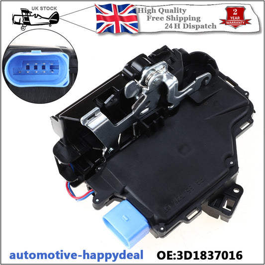 FRONT RIGHT DOOR LOCK ACTUATOR for VW for GOLF CADDY TOURAN TOUAREG 9 PIN CONNECTOR