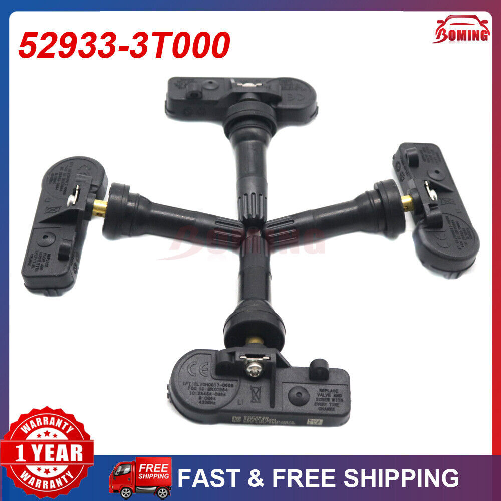 TPMS 433MHz for Kia K900 2015-2017 Tire Pressure Sensor 52933-3T000 Set of 4PCS
