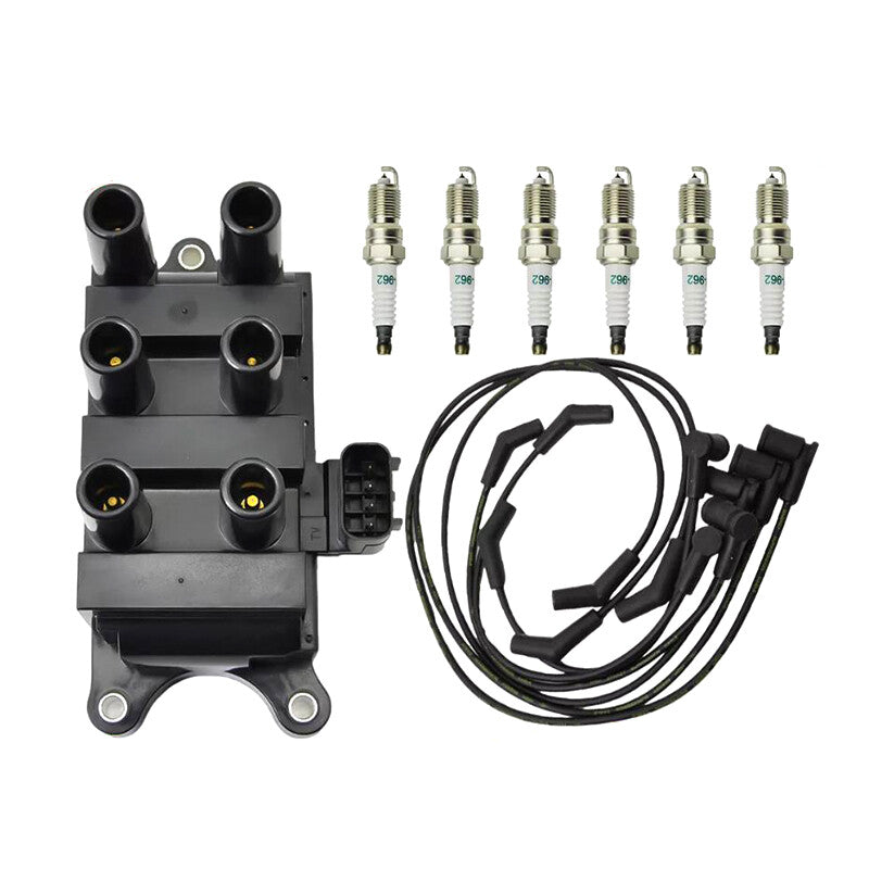 For F150 E150 Taurus for Mazda for Mercury FD498 Ignition Coil + Spark plug & Wires n