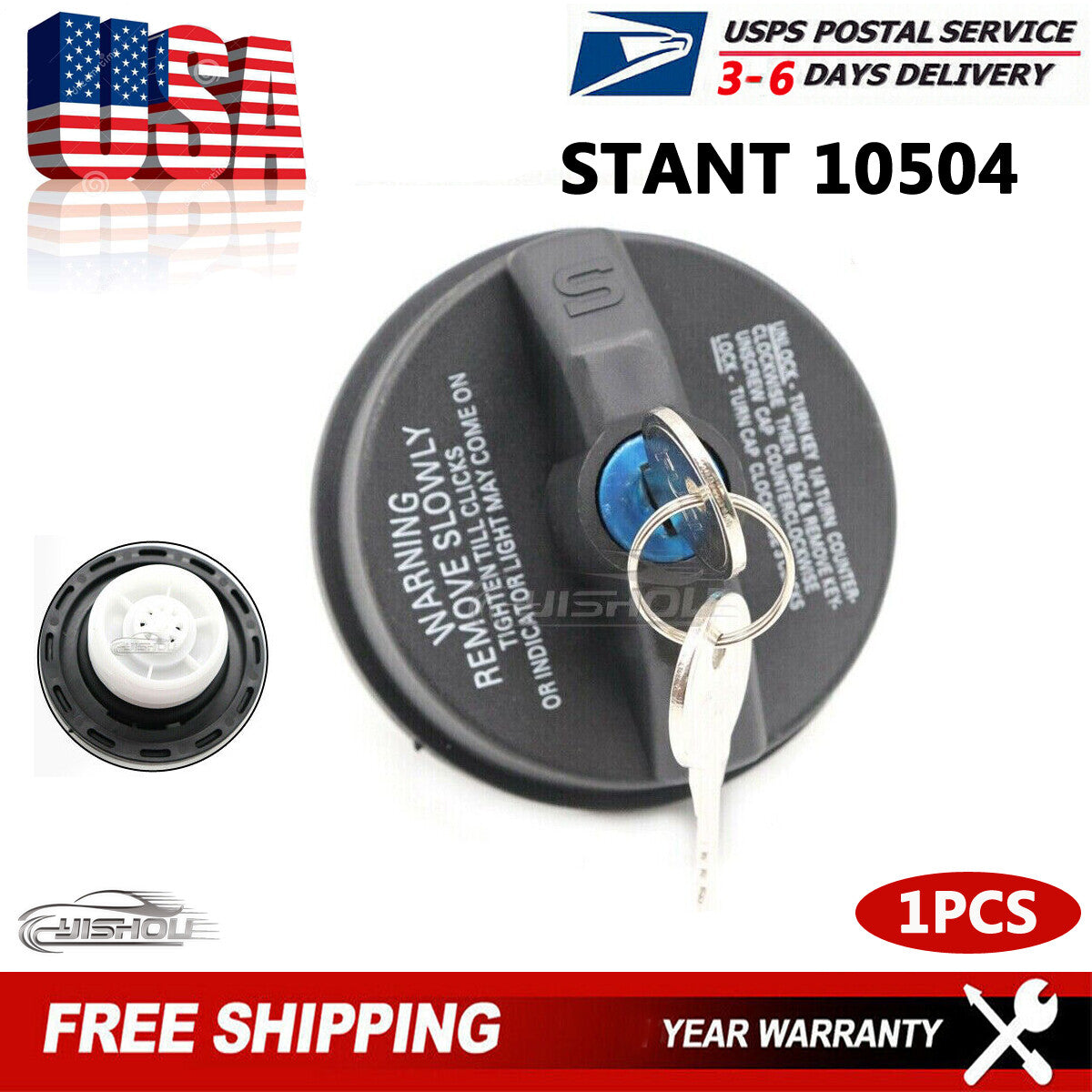 for Toyota Tundra Tacoma STANT 10504 Fuel Tank Gas Cap Regular Locking With Keys Q