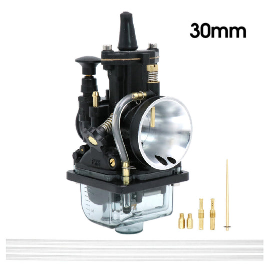 Motorcycle Carburetor 30mm Carb w/ Clear Float Bowl for Off-road Dirt Bike ATV Q