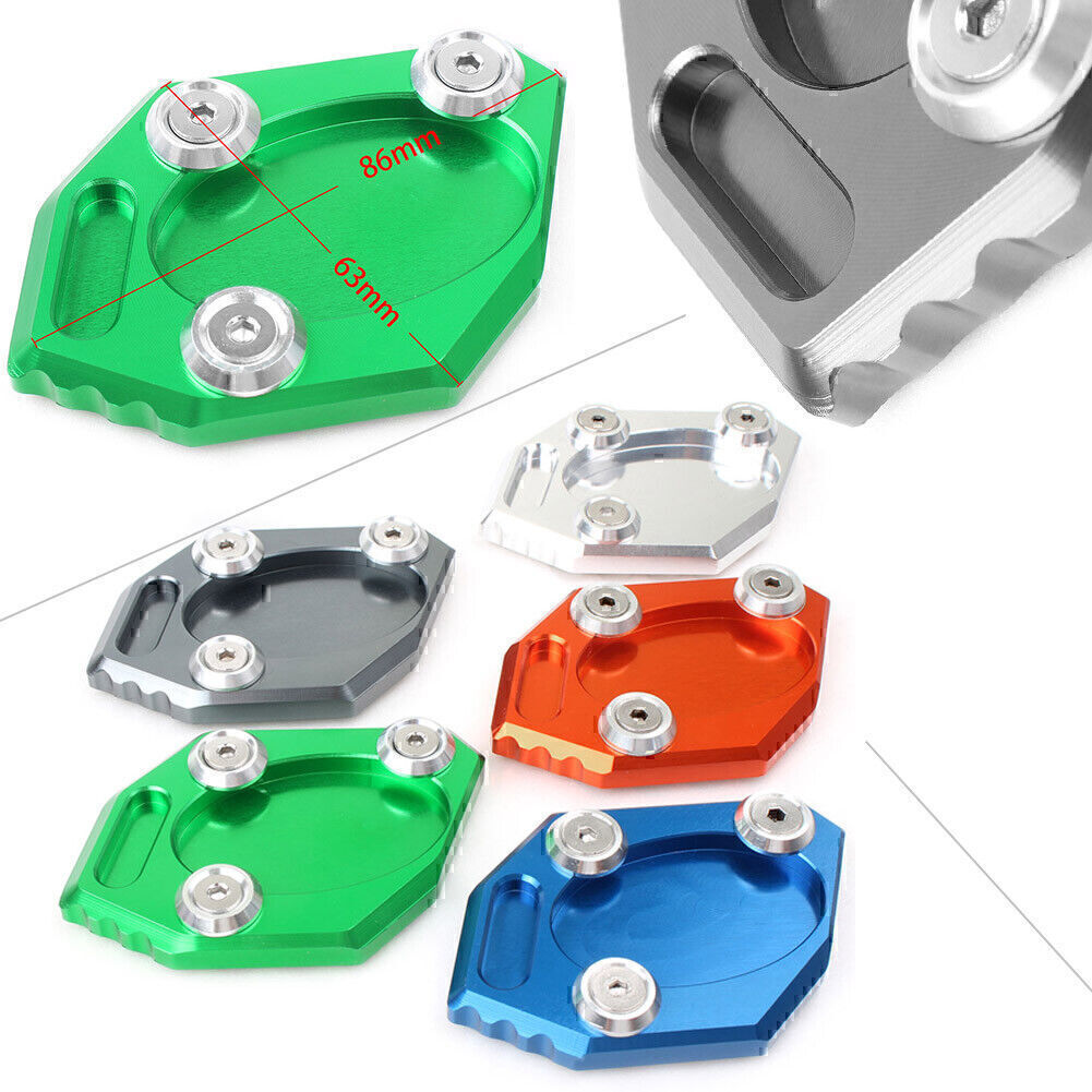 Fit for KAWASAKI 300R 2013 - 2015 Sidestand Kickstand Extension Side Stand Plate Pad Q