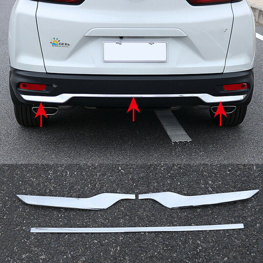 for Honda CR-V CRV 2020-2022 Chrome Lower Rear Bumper Guard Cover Protector Trim