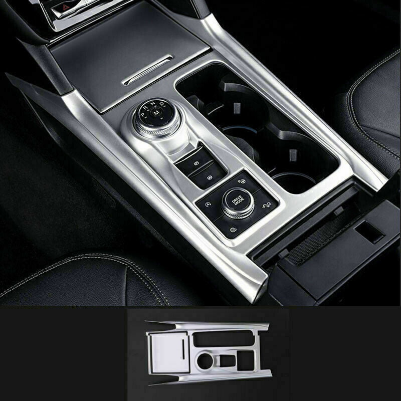 for Ford Explorer 2020-2022 silver Inner Central Console Gear Shift Panel Trim