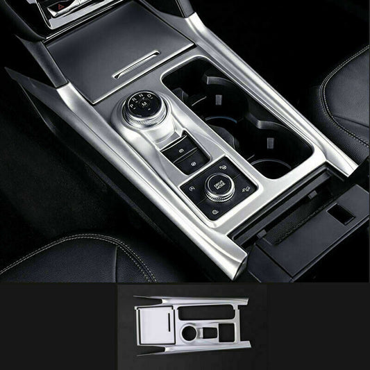 for Ford Explorer 2020-2022 silver Inner Central Console Gear Shift Panel Trim
