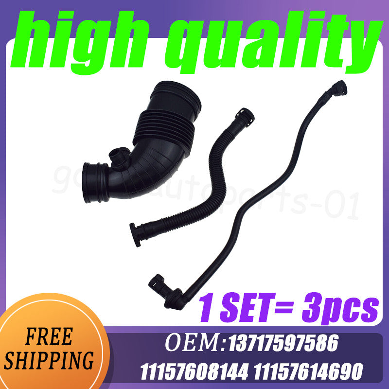3-Pack 13717597586 Air Filter Duct Ventilation Hose for BMW 1 3 Series F20 F21 F30 F31