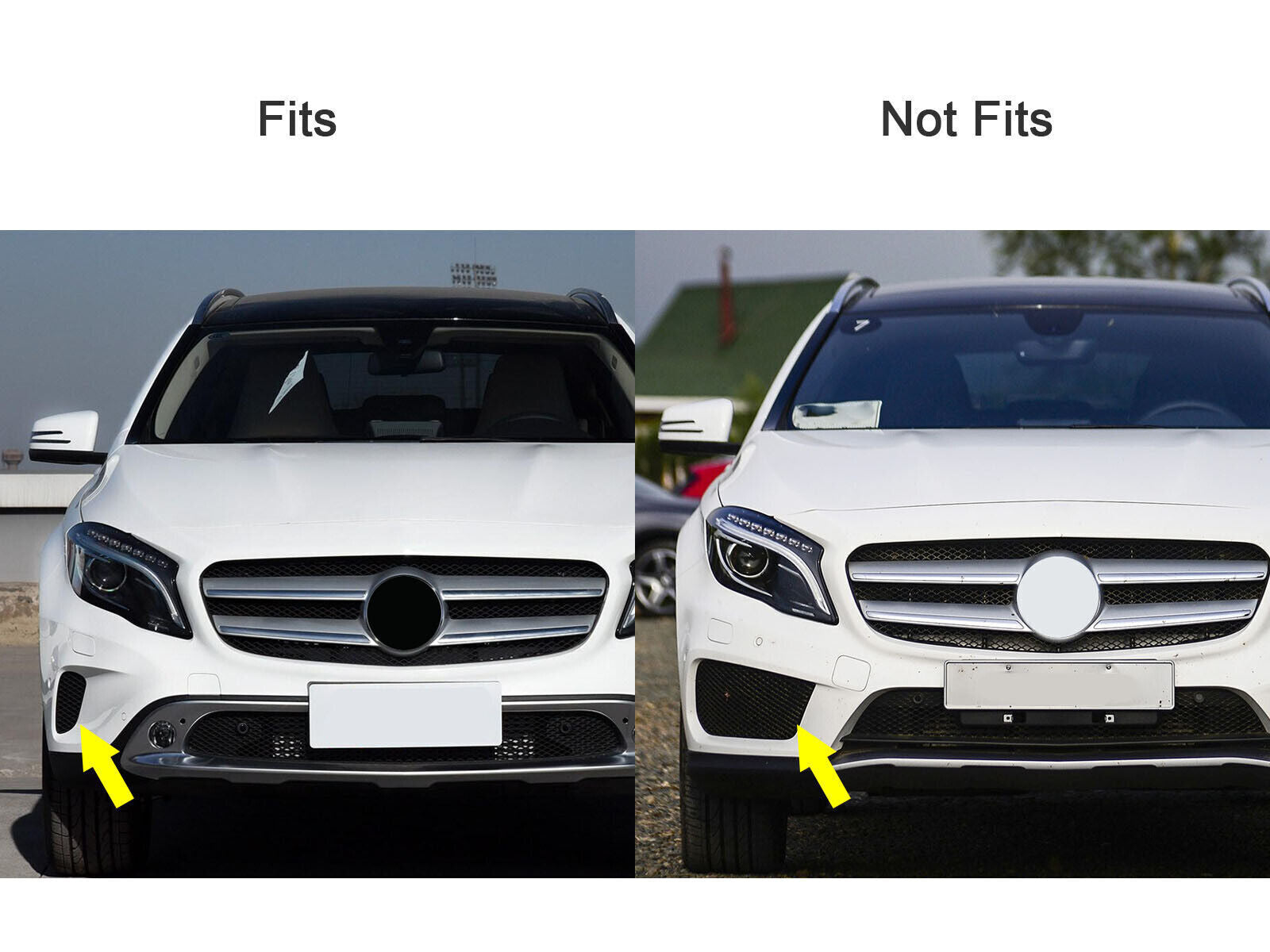 Applicable to for Mercedes X156 GLA250/200 Left Front Bumper Exterior Grille LH 2015 - 2017 n