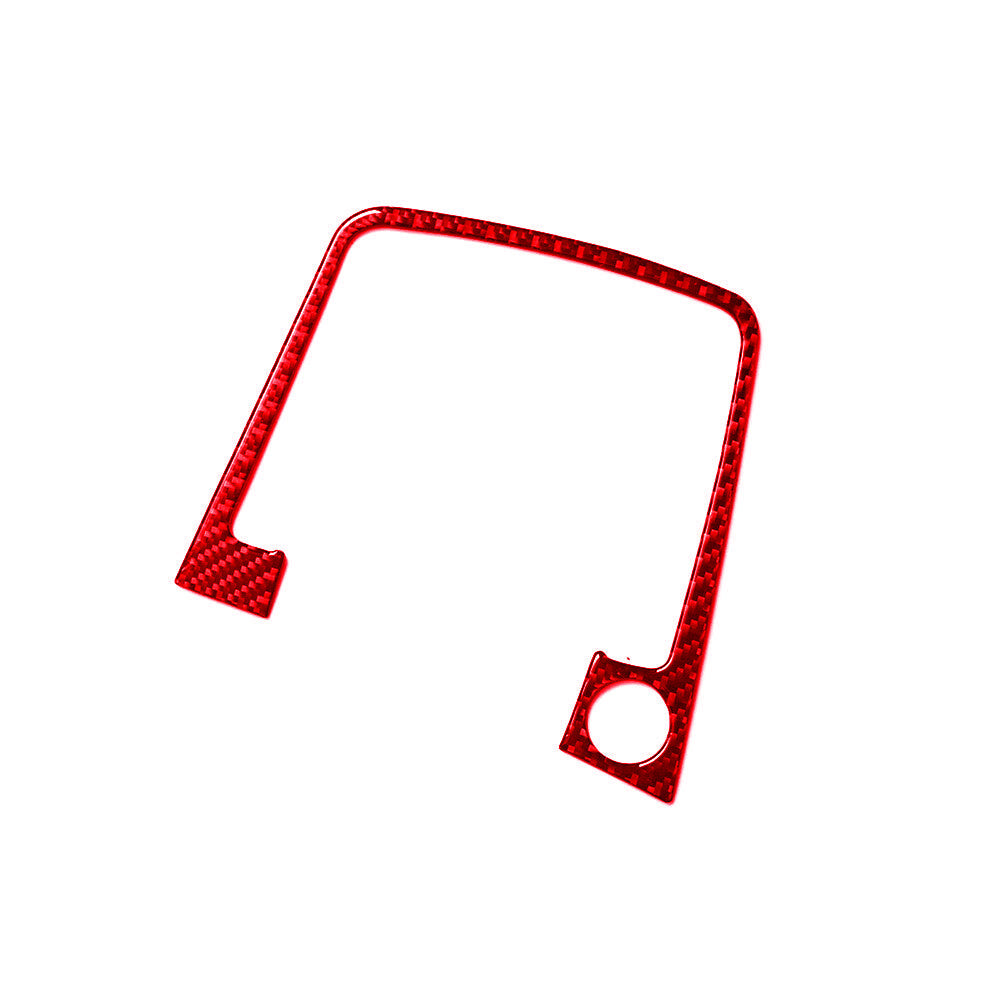 Red Carbon Fiber Above Center Console Strip Cover Trim for Jeep for Wrangler 2007-10 v