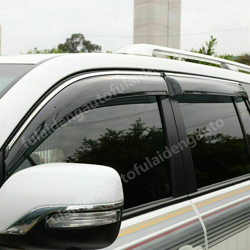 4X for Land Cruiser LC200 2016-2021 Window Visor Vent Sun Shade Rain Guard Visor